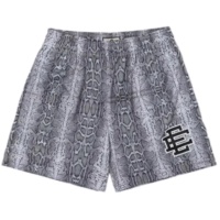 Grey Snake Skin Shorts